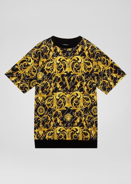 Rochie Versace Versace Barocco Signature Print Fete | YESJUVX-96